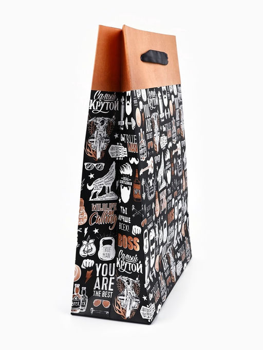 Пакет ламинированный двухсторонний Самый крутой, L 31?40?11.5 см