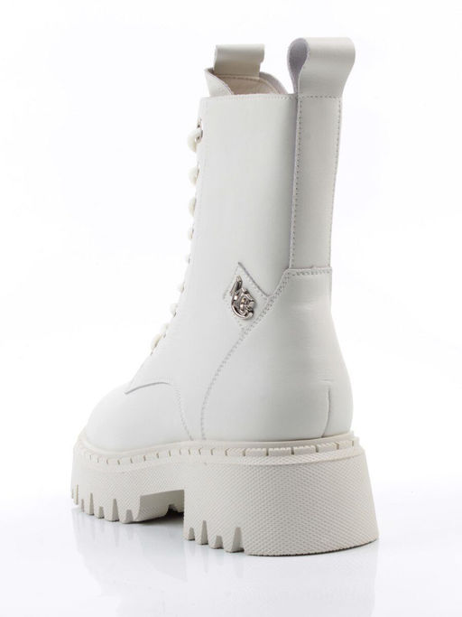 04-PAX85-2Z MILK Ботинки зимние женские (натуральная кожа, 100% шерсть)