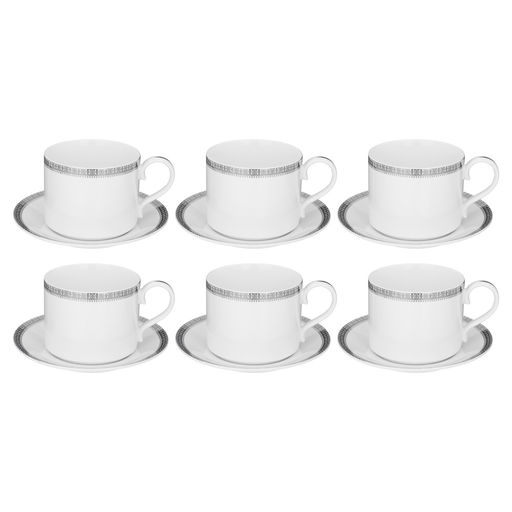 ЧАЙНЫЙ СЕРВИЗ LEFARD CROWN НА 6 ПЕР. 14 ПР. ПЛАТИНОВЫЙ