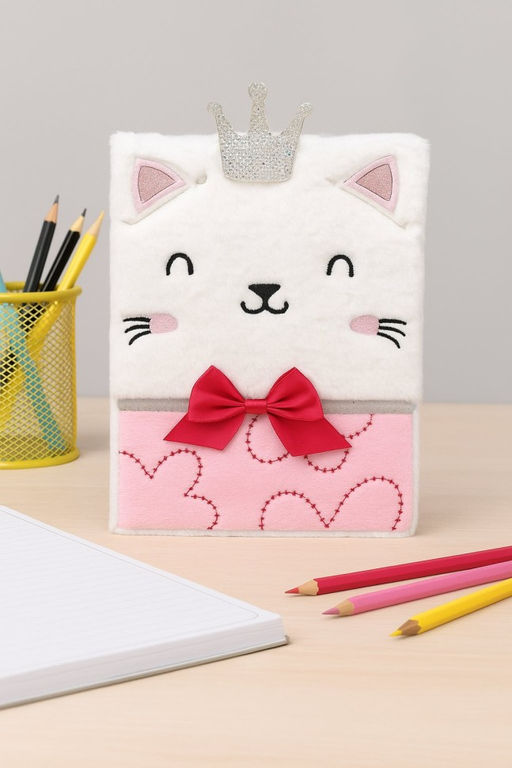 Блокнот плюшевый Princess Meow (21,5*14,5 см)