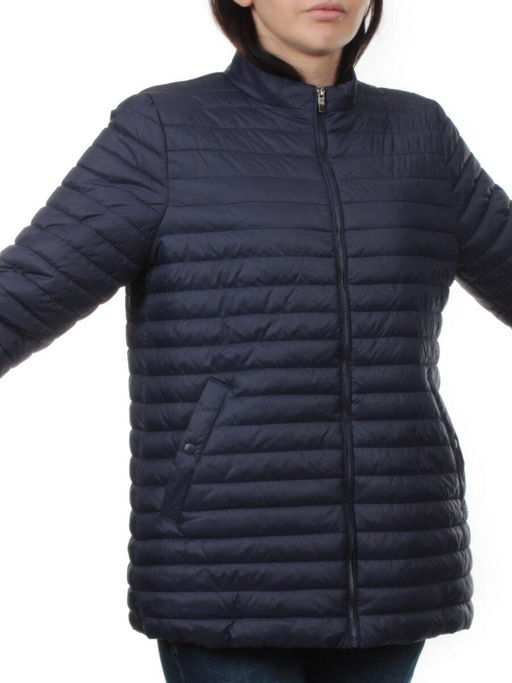 K-622 DK. BLUE Куртка демисезонная стеганая женская (70 гр. холлофайбер) - Fashion фото 2