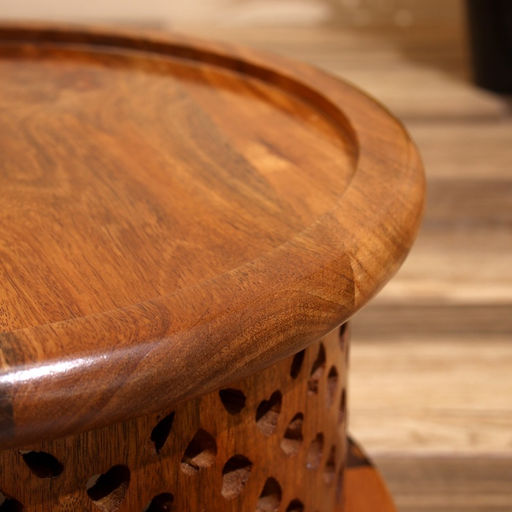 Столик кофейный, 39×39×26 см, манговое дерево