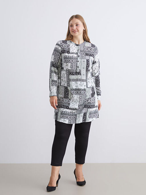 Hakim Yaka Desenli Kad?n Tunik