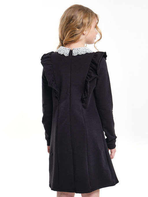 Платье с нарядным воротником в школу UD 6721 черный - Mini maxi фото 4