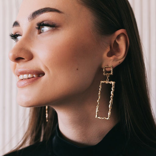 Серьги висячие Фэнтази, цвет золото, 7,3см - Queen fair фото 3