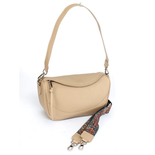 Сумка женская натуральная кожа GU 2066-6332, 1отд, плечевой ремень, бежевый SALE 259968 - Adelia фото 6
