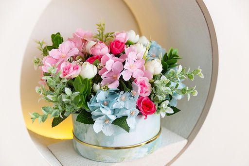 Искусственное растение Blumentag ATJ-22 Растение искусственное Гортензия 29 см 5 х 1 шт. 01  фото 5