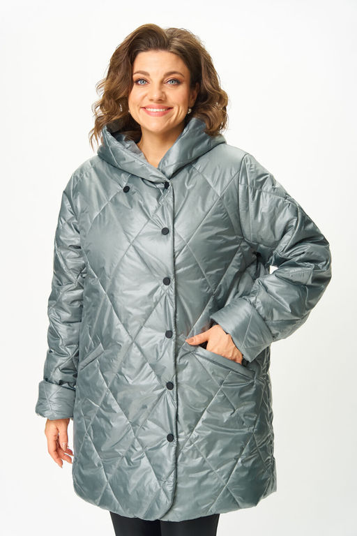 Пальто Anastasia Mak 1055-1 мох фото 4