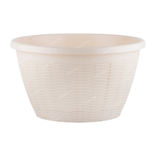 Горшок подвесной 4,5л Кремовый БЕЗ подвесов (уп.20) - Ортон фото 2