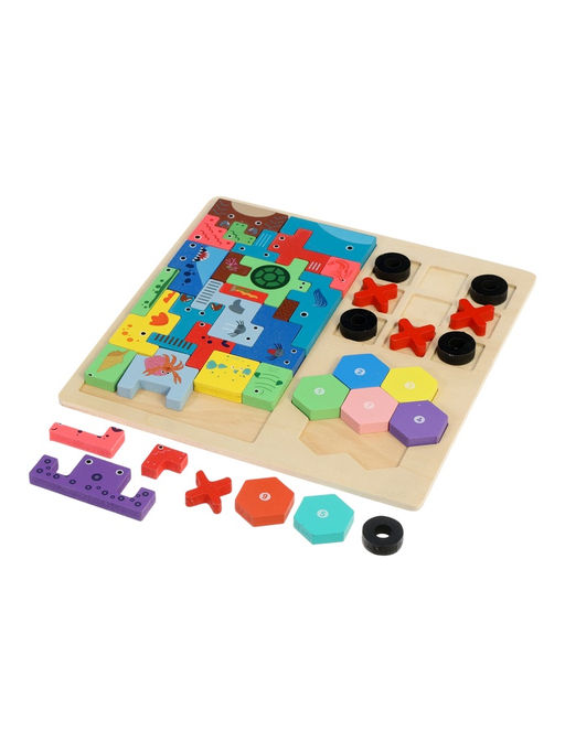 Деревянный пазл «Тетрис» 3 в 1