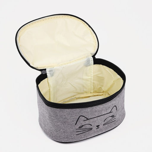 Косметичка на молнии, с подкладом, цвет серый - Simaland фото 3