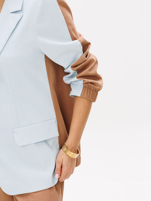 Костюм Gizart 5368 голубой+ мокко мусс  фото 5