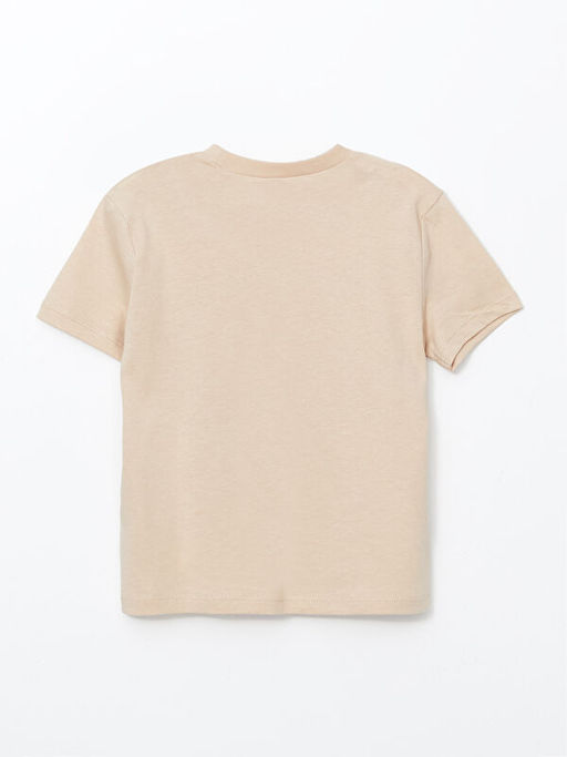 Bisiklet Yaka K?sa Kollu Bask?l? Erkek Bebek Ti??rt