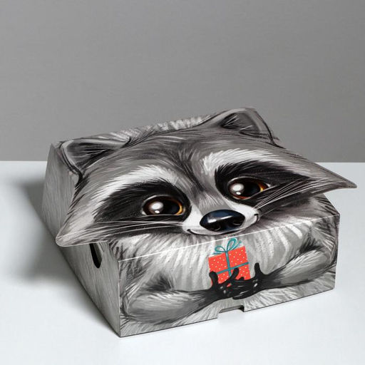 Коробка складная Енотик, 25 25 10 см