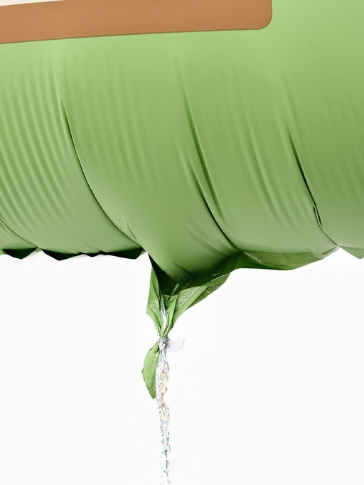 Цена за 3 шт. Воздушный шар фольгированный 35" «Зелёная гитара»