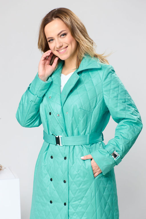 Плащ Romanovich Style 9-2209 бирюза  фото 4