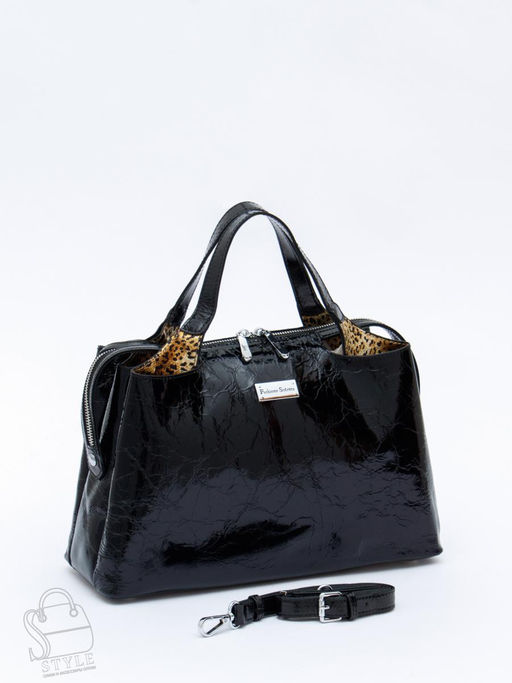 Сумка женская кожаная 9613-1S black Velina Fabbaino-Safenta в Новосибирске