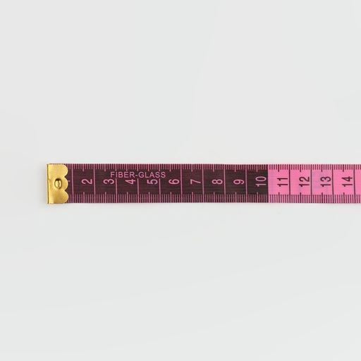 Цена за 12 шт. Сантиметровая лента портновская, в футляре, 1.7×150 см (см/дюймы), МИКС
