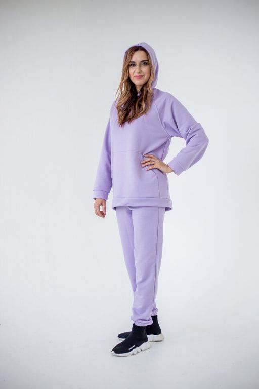 Футер 3х нитка КАЧЕСТВО ПЕНЬЕ костюм женский с брюками палаццо - Knitka wear фото 6
