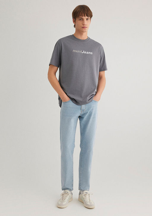 Mavi Jeans Nak?sl? Gri Tisort  фото 2