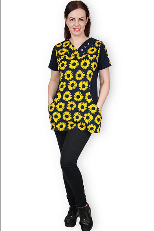 Туника трикотажная с карманами (257-7)