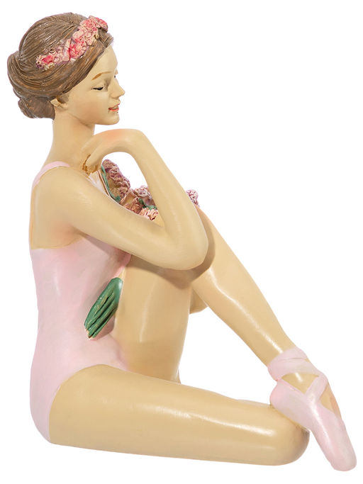 Статуэтка 11*7,5*12,5 см Балерина с цветами в розовом  - Elan gallery фото 23