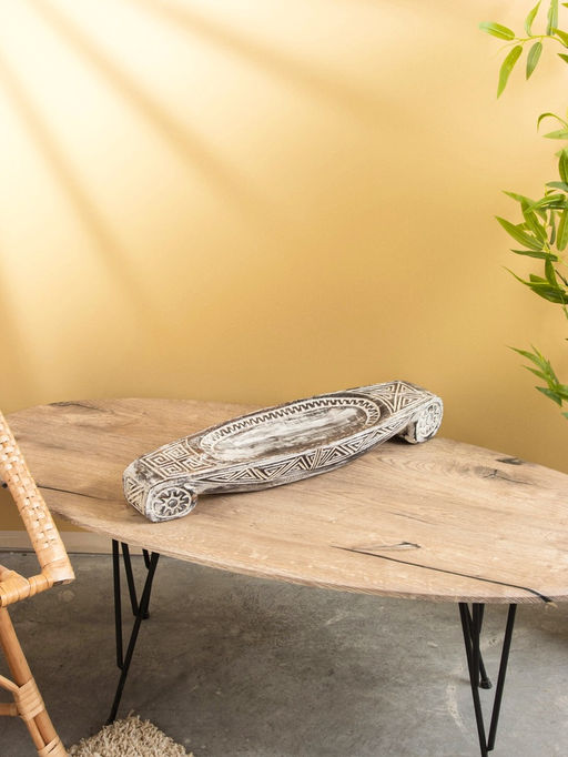 Поднос декоративный, 60×18×9 см, дерево