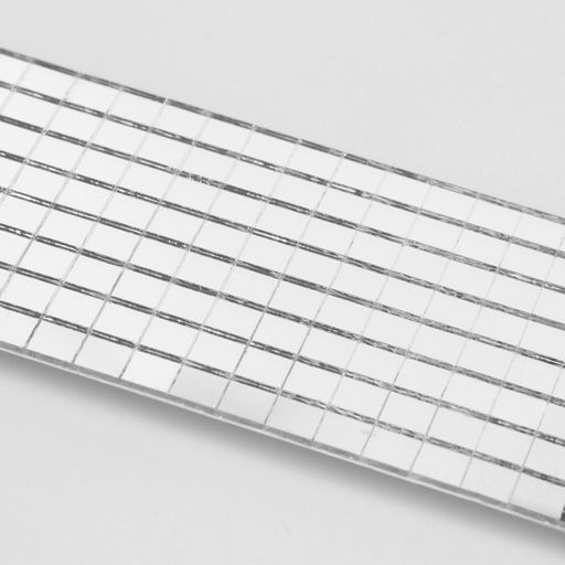 Зеркальная мозаика клеевая, 0.5×0.5 см, 8 рядов 4 см, 1±0.1 м, серебряное стекло