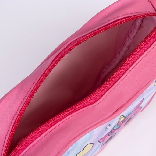 Сумка детская в форме сердца Единорог, розовый, 19х17х5 см - NAZAMOK KIDS фото 4