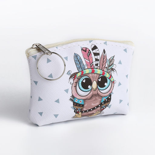 Цена за 2 шт. Кошелёк детский «Совушки» Выбражулька, маленький, монетница, МИКС
