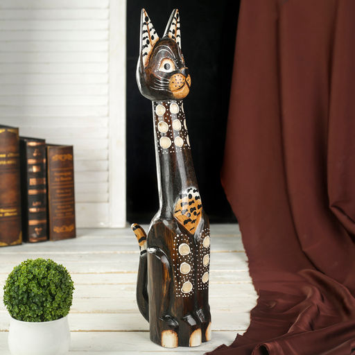 Сувенир «Кошка», 60 см, дерево
