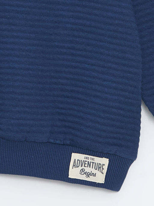 Bisiklet Yaka Basic Erkek Bebek Sweatshirt - Waikiki фото 2