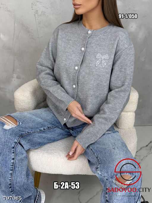 Кардиган кашемир (с бантиком из страз) - Bruno фото 5