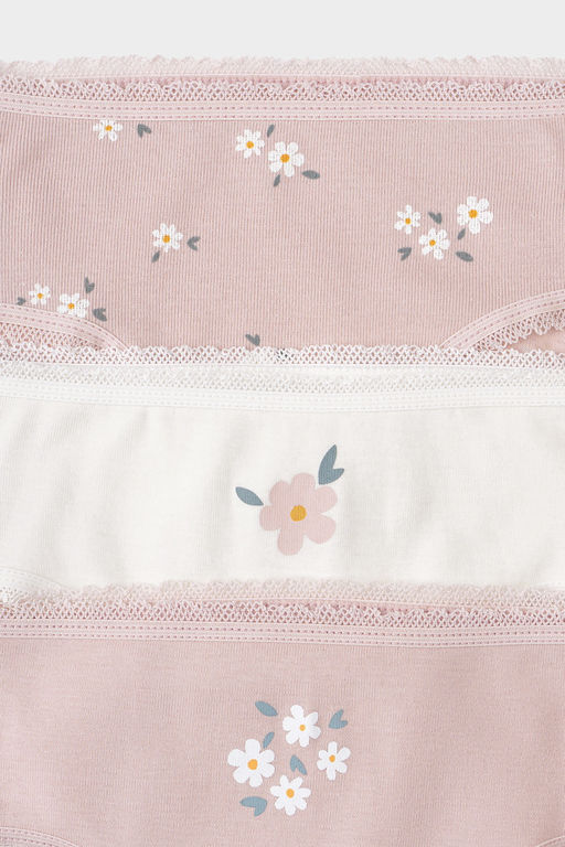 CROCKID, Трусы/ уп. Цвет: экрю, дымчатая роза, ромашковое поле