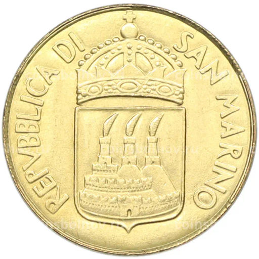 Монета 20 лир 1973 года Сан-Марино