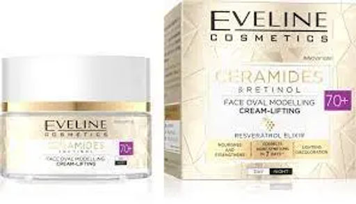 Eveline "Ceramides&Retinol" 70+ Крем-лифтинг д/моделир.овала лица день/ночь (50мл).30