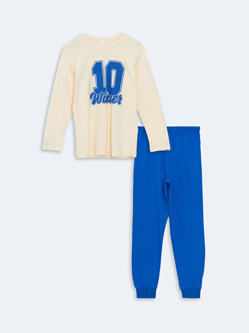 Bisiklet Yaka Erkek ?ocuk Pijama Tak?m?