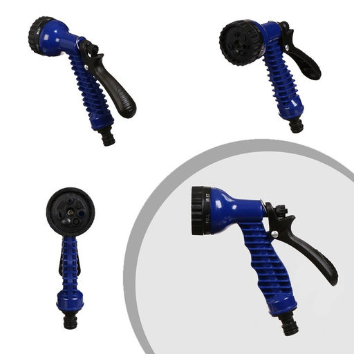 Шланг поливочный растягивающийся от 7.5 до 22.5 м, латекс, быстросъёмный, с поливочным пистолетом и штуцером, Greengo