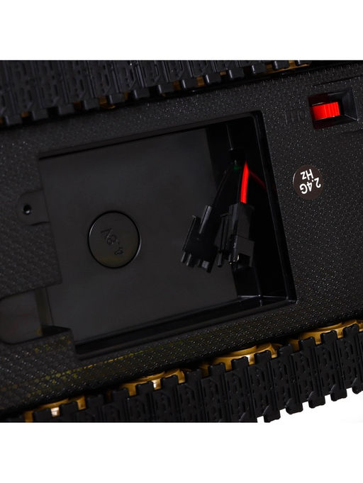 Танк радиоуправляемый Т90, с аккумулятором, свет и звук, цвет коричневый - Автоград фото 4