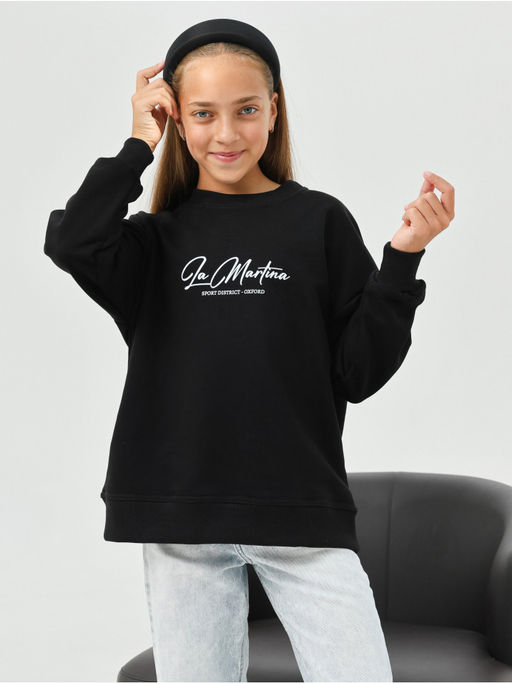 Свитшот Мартина Черный Девочка