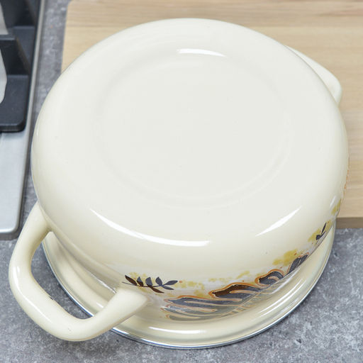 ЭМ_Набор кастрюль сфер. 3 пр. "Техас - 1- Экстра" (1,5л, 2,0л, 3,0л) (слоновая) КМК