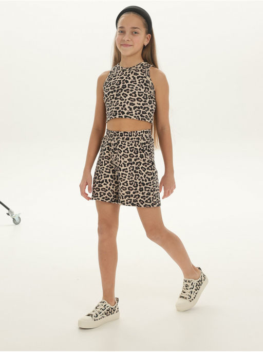 Костюм "Джамп" детский Леопард Коричневый