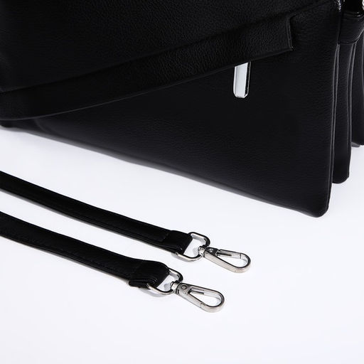 Сумка кросс-боди на молнии, цвет чёрный - Simaland фото 6
