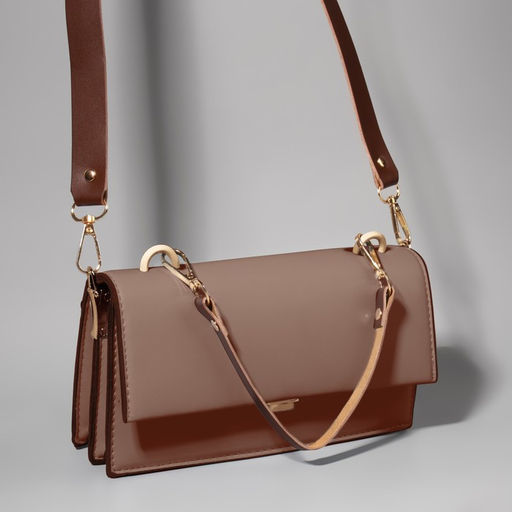 Ручка для сумки из натуральной кожи, с карабинами, 30 2 см 1,2 см, цвет коричневый/золотой - Арт узор фото 4