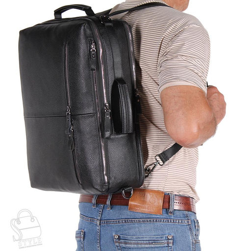 Рюкзак мужской 003CS black S-Style  фото 3