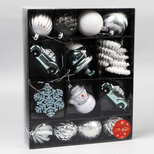 Ёлочные игрушки Карусель, новогодние, набор 20 шт., МИКС - Зимнее волшебство фото 2