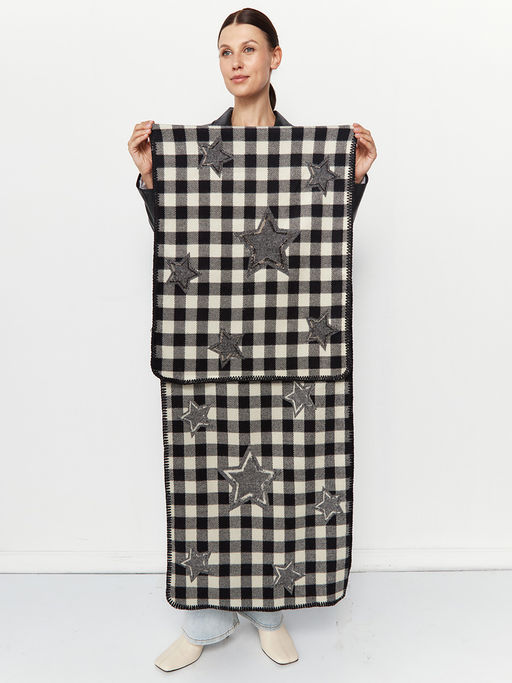 в составе ШЕРСТЬ и КАШЕМИР Большой, мягкий, теплый  двусторонний палантин - Tantino фото 2