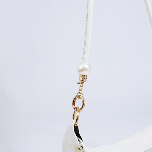 Сумка-багет на молнии, цвет белый - Simaland фото 4