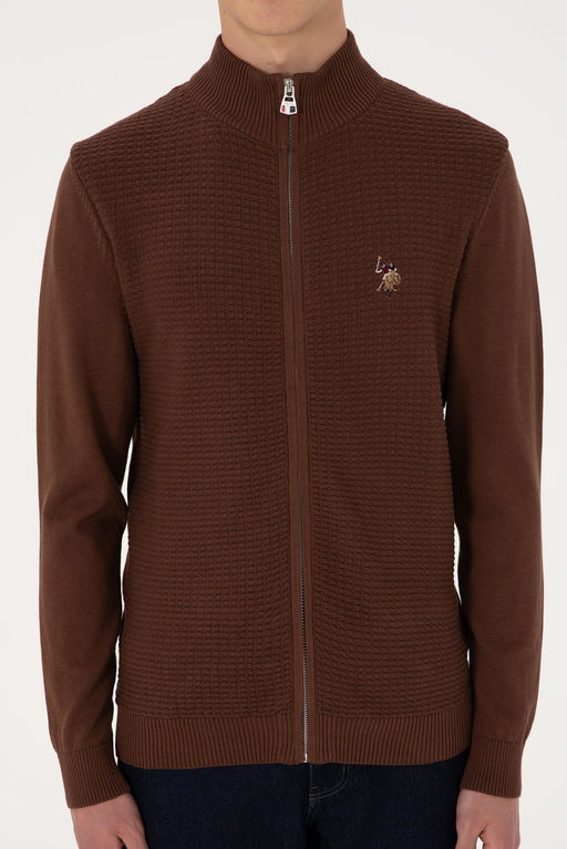 Erkek Kahverengi Basic Triko H_rka Sepette S_rpriz _ndirim - U.s. polo assn фото 6