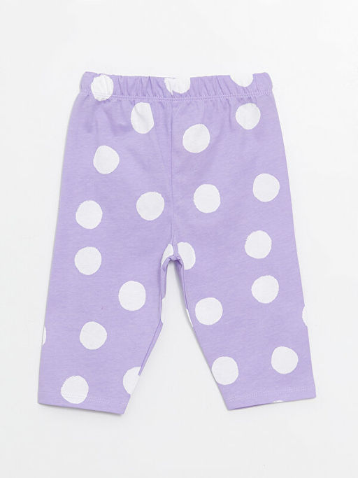 Beli Lastikli Puantiyeli K?z Bebek Pijama Alt